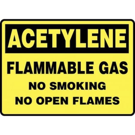 Accuform ACETYLENE SAFETY SIGN FLAMMABLE MCHG500XL MCHG500XL